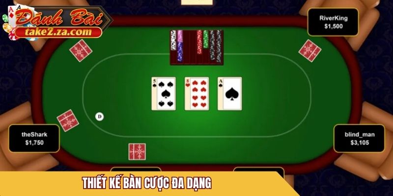 Thiết kế bàn cược đa dạng